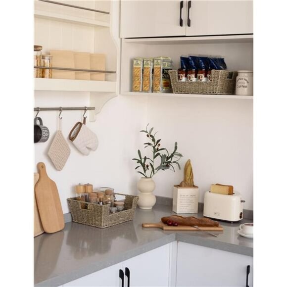 Seagrass Wicker Baskets for Storage, Pantry Baskets Organization and Storage - Picture 5 of 7